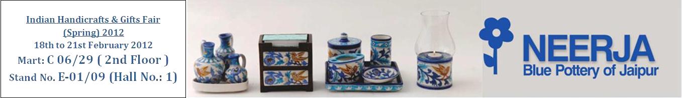 Neerja International Inc - Jaipur Blue Pottery - EPCH Trade Show 2012 - 18th to 21st February 