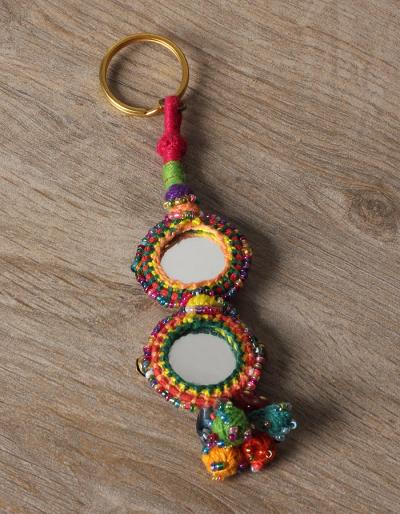 KALBELIYA HANDMADE DOUBLE MIRROR KEY RING