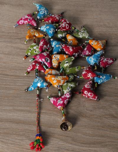 HANDMADE 30 BIRD COTTON CLOTH STRING   - MULTI COLOUR
